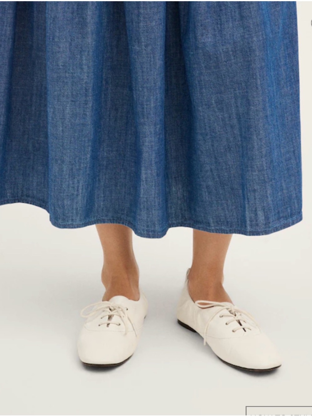 Madewell the Greta Oxford flats in “salt”